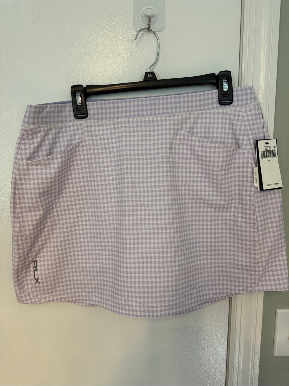 Ralph Lauren Lavender Gingham Golf Skort